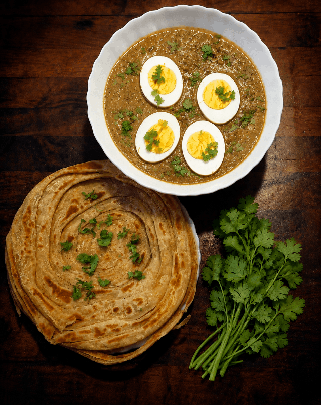 Egg Masala & Porotta